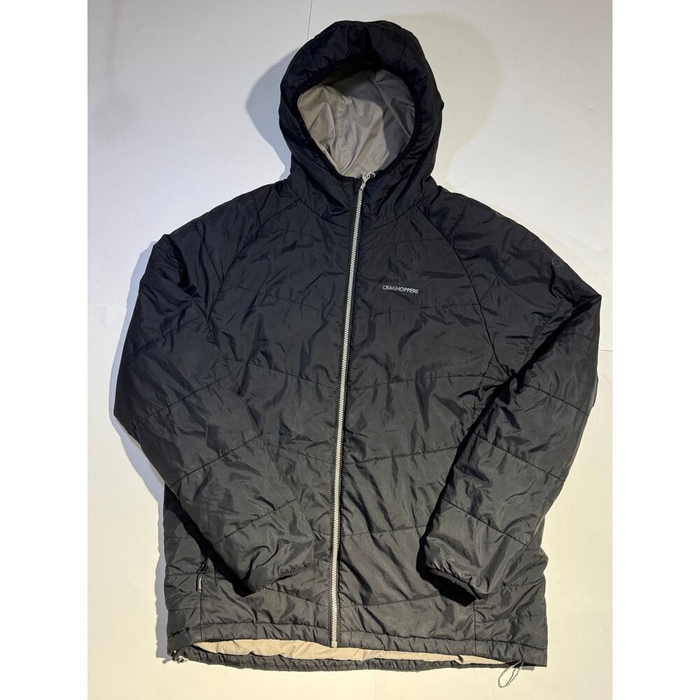 Craghoppers x National Geographic Men's Black Hooded Insulated Jacket (Size XL)